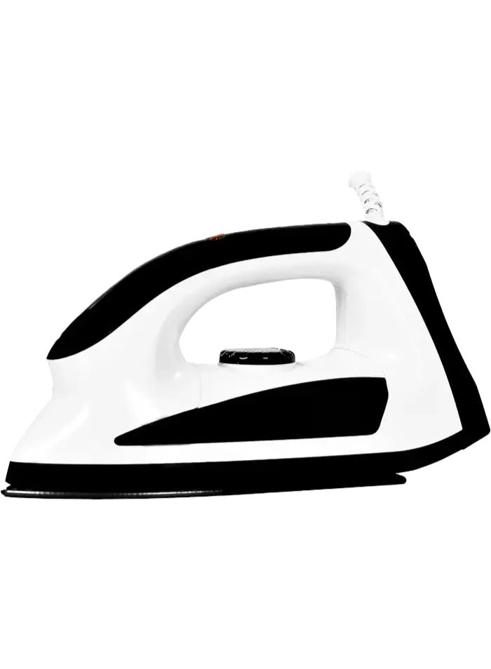 Black & White Dry Iron, 1300W, White x Black, DI-1300 - Image 1
